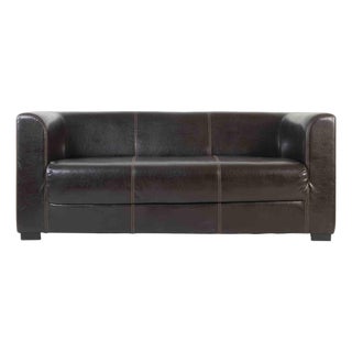 Italian Leather Sofa with Original Upholstery, 1960s For Sale