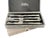 An elegant set of eight Gorham steak knives in the classic Kimberly pattern, presented in their two original fitted Gorham...