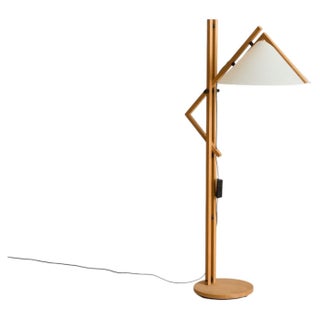 Danish Scandinavian Modern Floor Lamp Attributed to Domus, 1970s For Sale