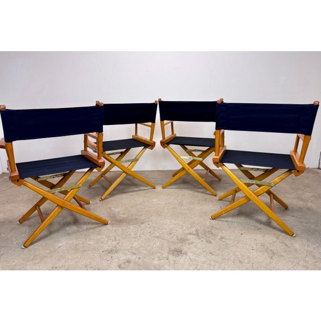 1980s Vintage 1980’s Director’s Chairs by Telescope Made in Usa New Slings For Sale - Image 5 of 12