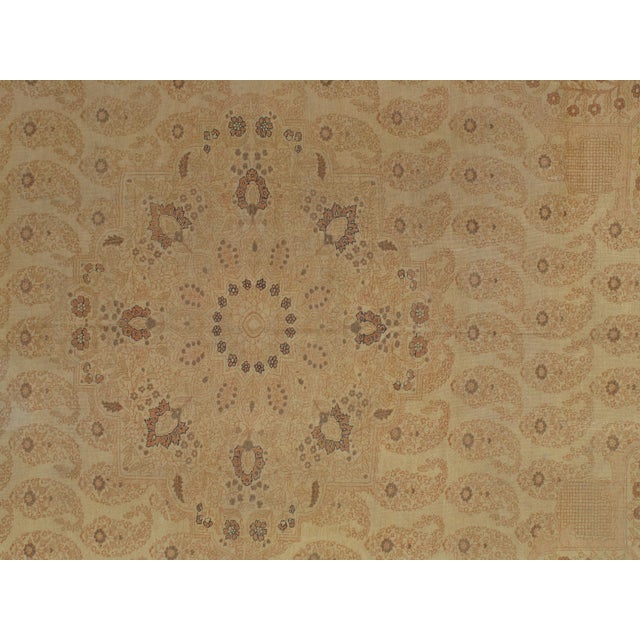 Antique Tabriz Carpet, Hadji Jalili Persian Rug, Earth Tones, Ivory, Terracotta For Sale - Image 11 of 18