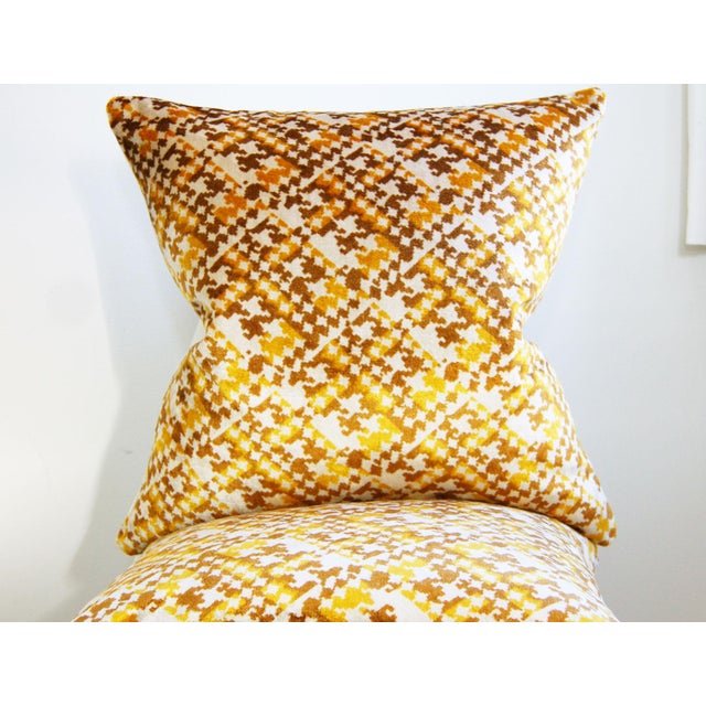 Mid Century Modern Vintage Floral Mod Gold Salvaged Heirloom