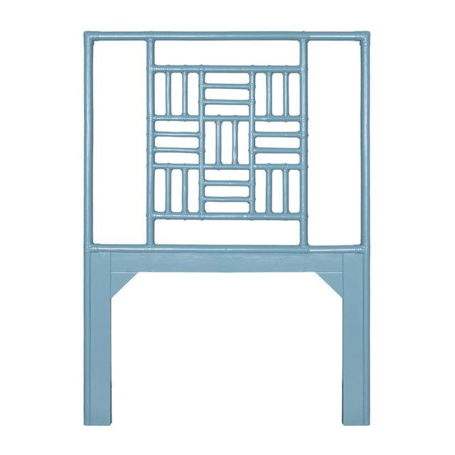 Not Yet Made - Made To Order Finn Standard Bed Twin Extra Long - Pool Blue For Sale - Image 5 of 12