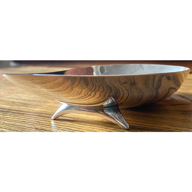 Modernist Minimalist John Prip for Reed & Barton Ac 94 Atomic Dish For Sale - Image 10 of 11