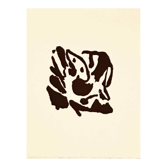 Jean Arp Woodcut Untitled C16 Published 1982 For Sale