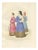 Mercuri, Medieval Women Costume Plate, Hand-Colored Print, 1845 For Sale