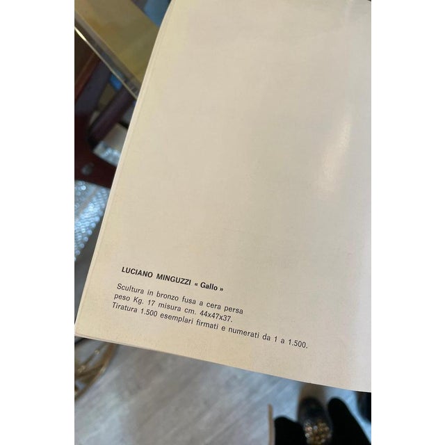 Lost-Wax Cast Bronze Gallo Rooster Sculpture attributed to Luciano Minguzzi, 1970s For Sale - Image 13 of 17