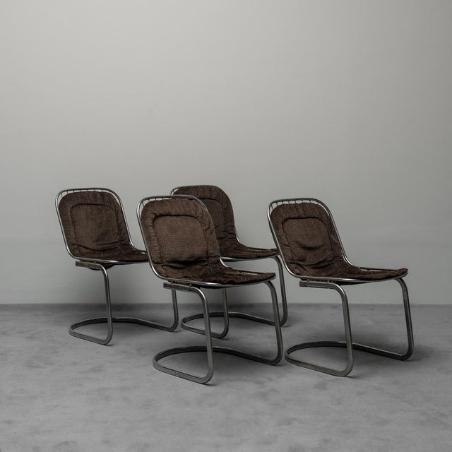 Vintage Chairs attributed to Gastone Rinaldi, 1970s, Set of 4 For Sale - Image 3 of 11