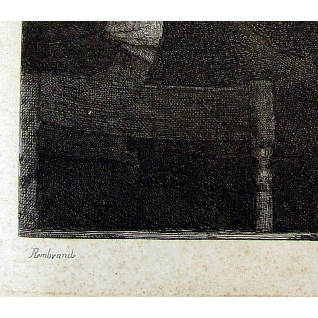 Late 19th Century Francesco Novelli Rembrandt Engraving For Sale - Image 4 of 4