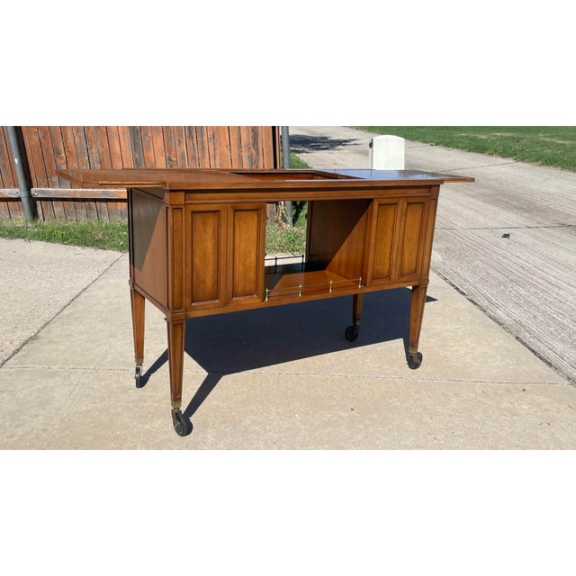Drexel Drexel Heritage Palazzo Rolling Dry Bar, 1960s For Sale - Image 4 of 6