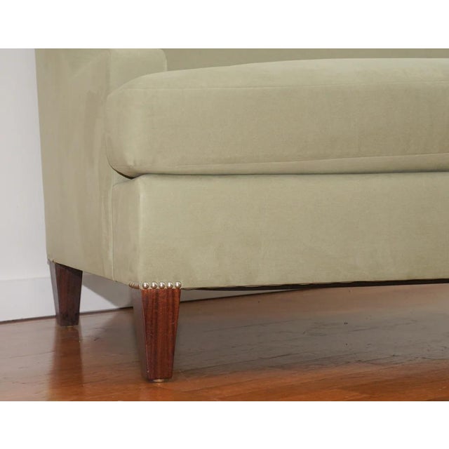Not Yet Made - Made To Order Maxfield Sofa, Lichen Ultrasuede For Sale - Image 5 of 8