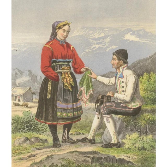 Norwegian Costume, 1860s, Paper For Sale - Image 3 of 10