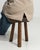 20th Century French Brutalist Oak Stool with Sculptural Form For Sale In Greensboro - Image 6 of 11
