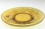 Art Deco Amber Cut Glass Small Plates Vintage - a Pair For Sale - Image 3 of 12