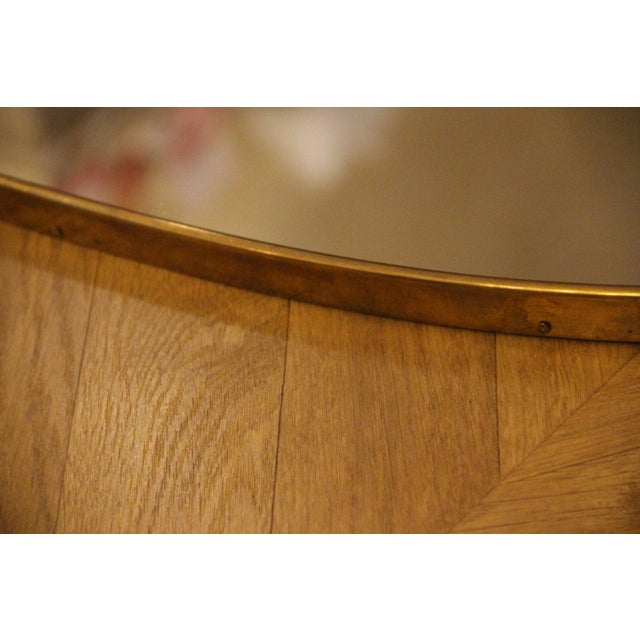 Brass Wall Mirror in the style of Gio Ponti, 1950s For Sale - Image 18 of 18