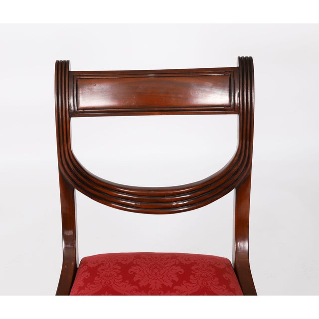 Vintage Regency Revival Swag Back Dining Chairs, Set of 22 For Sale - Image 15 of 17