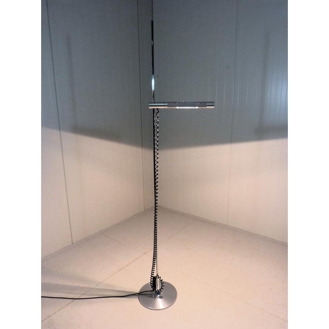 Metal Halo 250 Floor Lamp by Baltensweiler, Switzerland, 1980s For Sale - Image 7 of 18