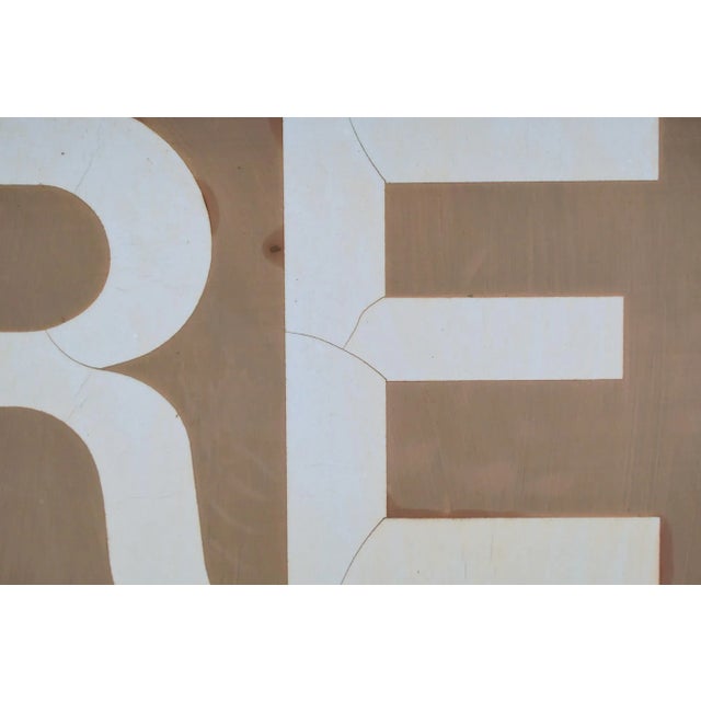 Late 20th Century Reclaimed Wood 14 Storeroom Canteen Outdoor Sign For Sale - Image 4 of 7