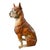 Large Mid-Century Hand Painted Cast Composite Boxer Dog Sculpture For Sale - Image 9 of 10