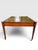 Olive Vintage Baker Furniture Mahogany & Tooled Leather Partner's Writing Desk – "Crown & Tulip" Era For Sale - Image 8 of 12