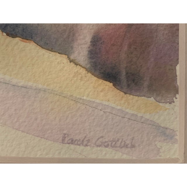 Modern Watercolor by Paula Gottlieb, Framed For Sale - Image 3 of 9