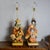 Just in this striking pair go lamps! An exceptional and rare pair of monumental, mid-century Italian Hollywood Regency...