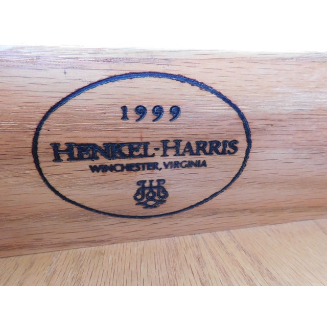 Traditional Henkel Harris Mahogany Georgian Style Chest on Chest For Sale - Image 3 of 14