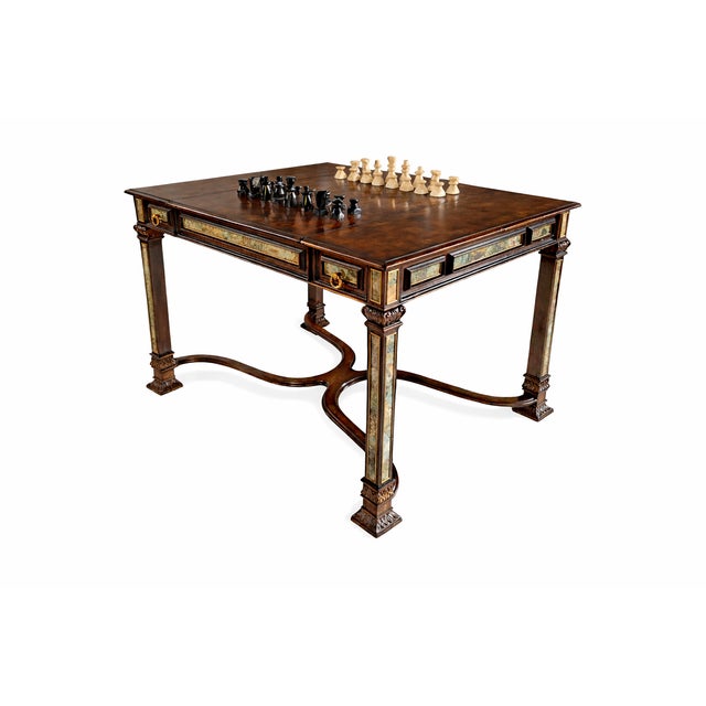 Theodore Alexander Pollard Burl Game Table – Chess, Checkers and Backgammon For Sale - Image 14 of 14