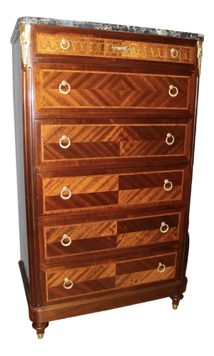 Louis XVI Style Cloth in Mahogany and Marquetry, 1925