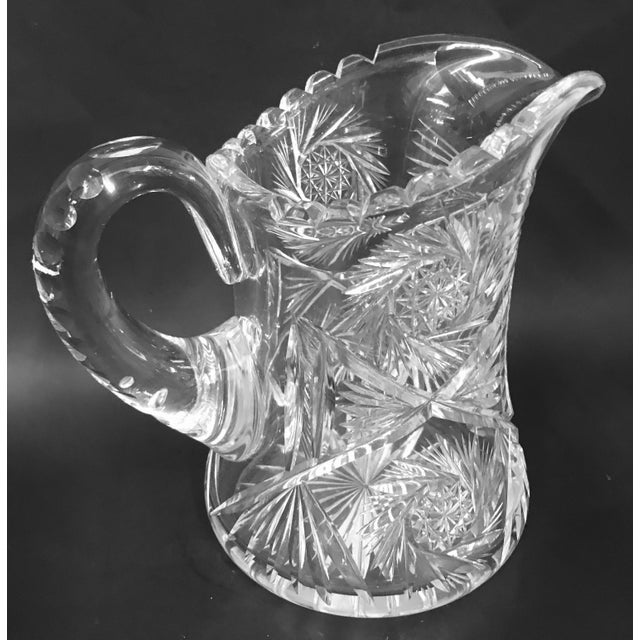 American Brilliant Cut Glass Pitcher Chairish