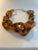 Art Deco 1950s Retro Tortoise Lucite Large Chain Necklace For Sale - Image 3 of 3