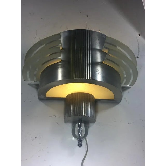 Art Deco Modernist Art Deco Sconces - a Pair For Sale - Image 3 of 11