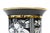 1990s Vintage Signed Hungarian Porcelain Adria Vase, 1992 Fornasetti Style, Black, Gold and White For Sale - Image 5 of 10