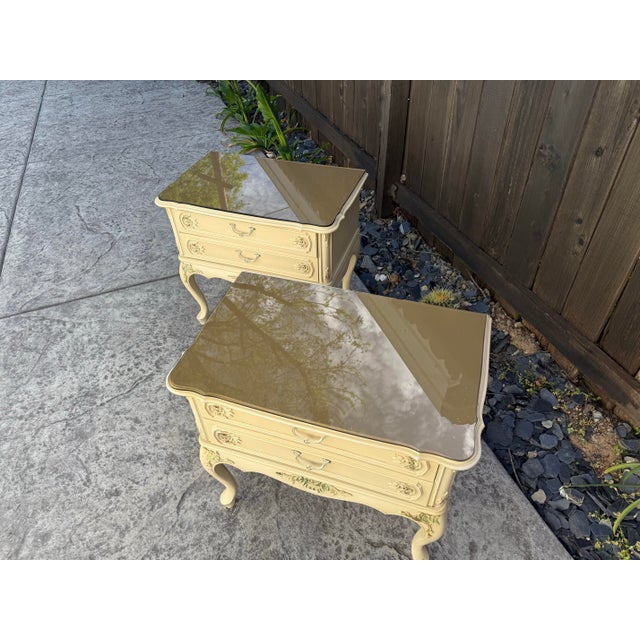 French French Provinicial Style Nightstands 1960’s For Sale - Image 3 of 7