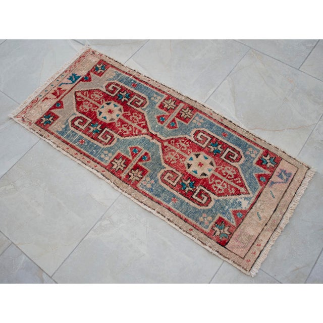 Hand Knotted Small Turkish Rug Doormat Entryway Rug Kitchen Decor - 2x3 Ft Approx For Sale - Image 11 of 11