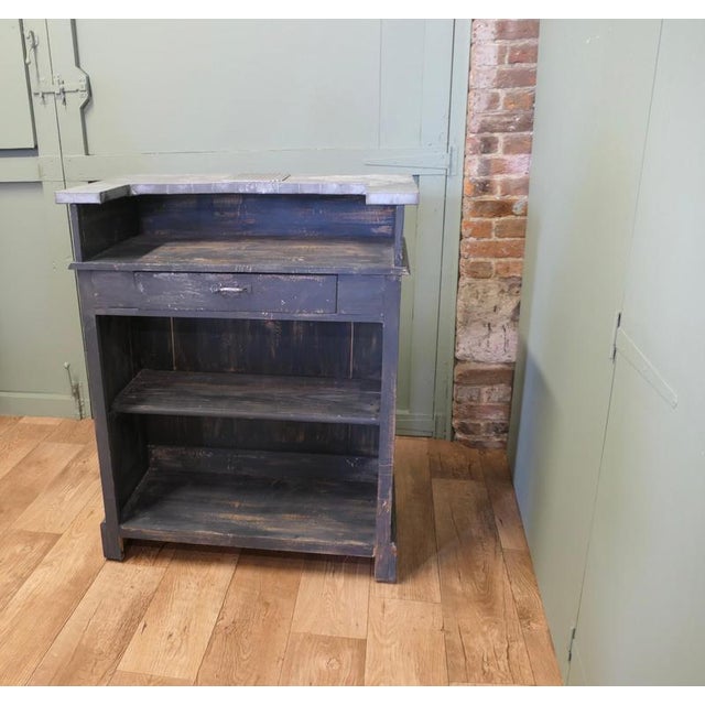 Paint French Shabby Restaurant Greeting Station, Greeter, 1920 For Sale - Image 7 of 8