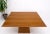 Large Modern Studio Square Walnut Pyramid Shape Base Dining Conference Table For Sale - Image 6 of 13