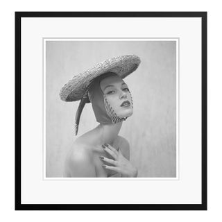 Toni Frissell 'Girl in a Hat' Archival Pigment Print Framed in Black For Sale