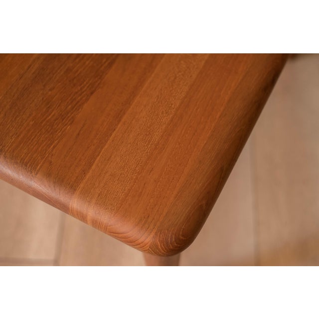 1970s Danish Modern Solid Teak Square Coffee End Table by Glostrup For Sale - Image 5 of 16