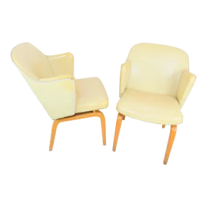 1930s Americana Original Thonet Armchairs - a Pair