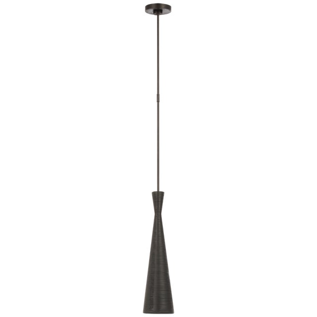 Utopia Small Pendant in Aged Iron Designer: Kelly Wearstler Fixture Height: 20" Min. Custom Height: 26.5" O/A Height:...