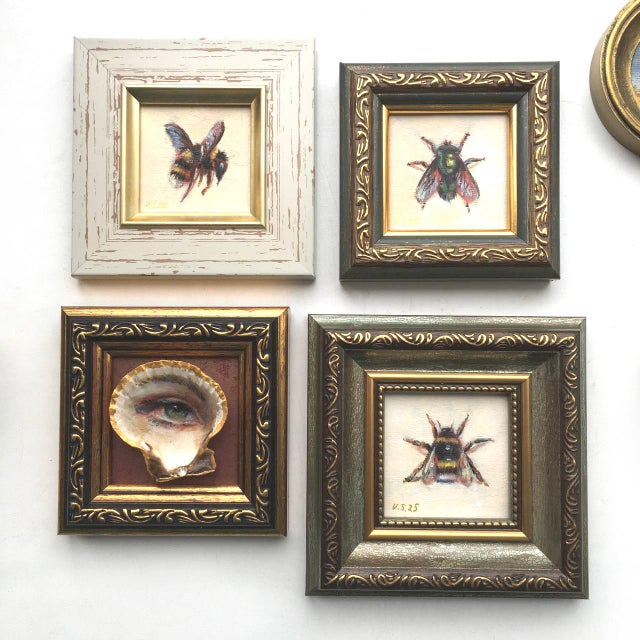 2020s Fly Framed Insect Original Painting by Valeriya Serova For Sale - Image 5 of 6