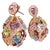 Bochic "Capri" Amethyst & Multi Gem Cage Earrings Set In 18K Gold & Gold For Sale - Image 10 of 18