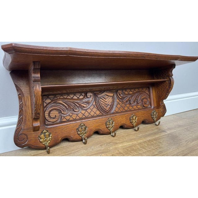 Add classic French charm to your hallway with this Vintage French coat hanger , featuring a beautifully carved decorative...