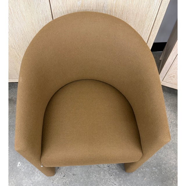 Restoration Hardware Arrondi Dark Brown Accent Chair For Sale In New York - Image 6 of 8