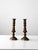Farmhouse Vintage Brass Candlestick Holders Pair For Sale - Image 3 of 5