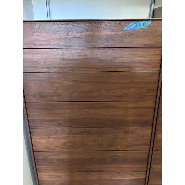 Mid Century Style Walnut Mobican Highboy For Sale - Image 4 of 9
