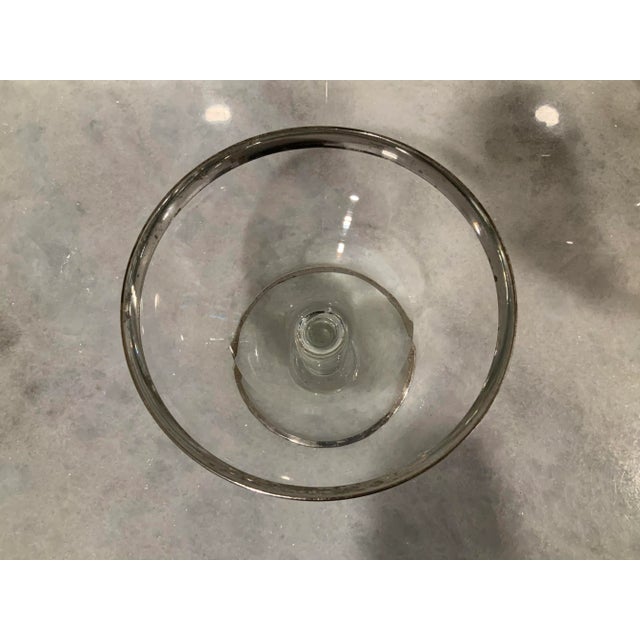 Dorothy Thorpe Vintage Dorothy Thorpe Silver Rimmed Candy Dish For Sale - Image 4 of 7