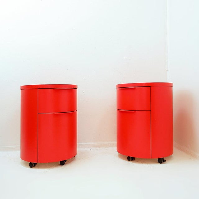 Cylindrical Drawer Units by Thomas Althaus for Schönbuch, Set of 2 For Sale - Image 16 of 16
