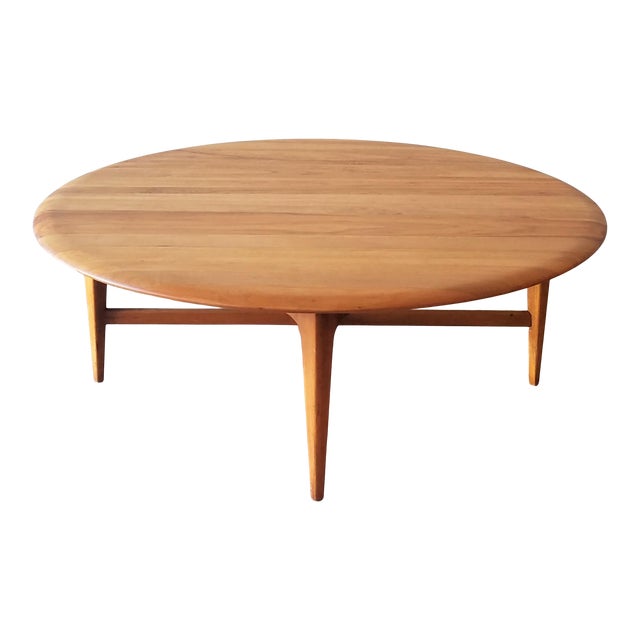 Mid Century Round Coffee Table / Lot Art Mid Century Modern Style Round Coffee Table / Robsjohn gibbings style mid century white carrara marble kidney coffee table